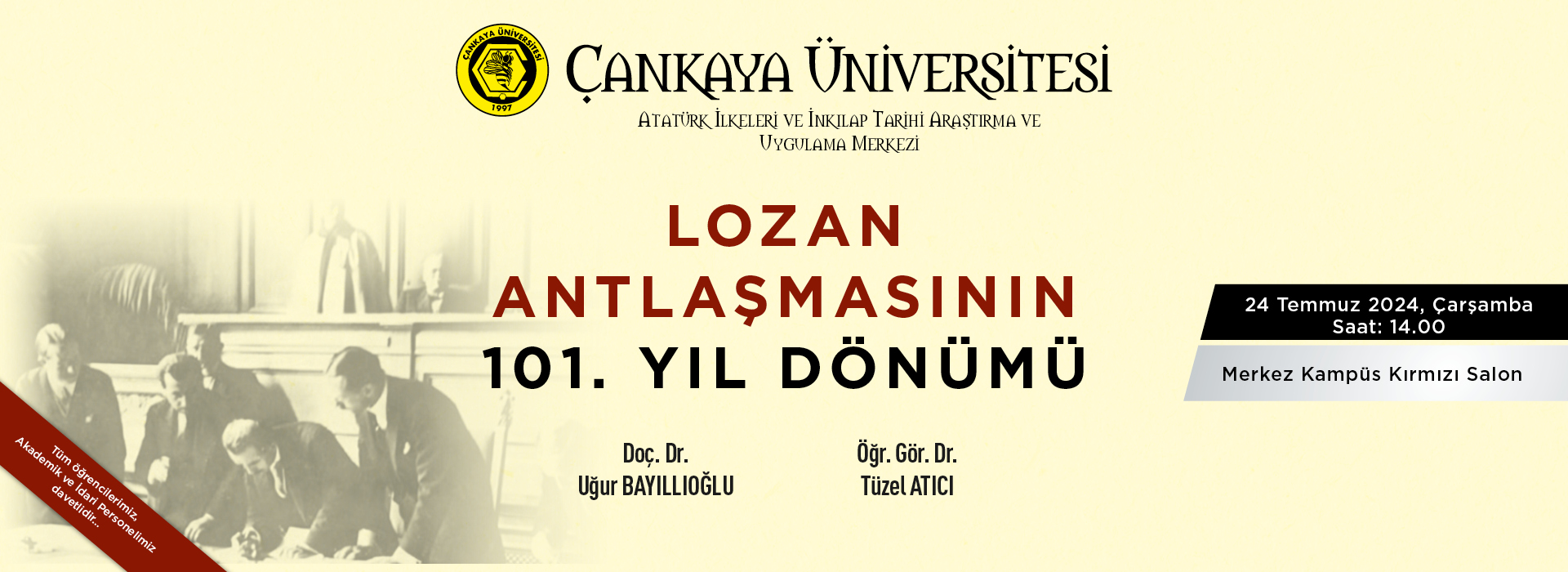 Lozan Barış Antlaşmasının 101’inci Yılı